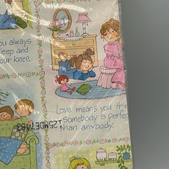 Vintage Hallmark Mothers Day Gift Wrap Ensemble Bow Card Wrapping Paper Sheets - Picture 8 of 12